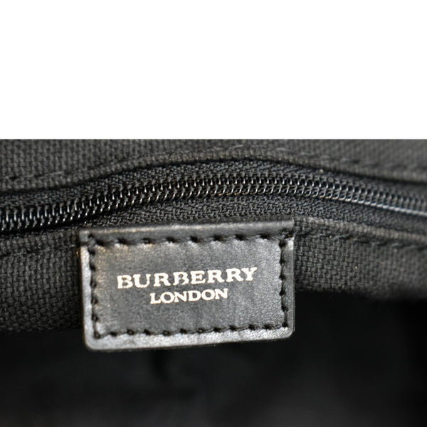 BURBERRY Nova Check Coated Canvas Baguette Bag Beige