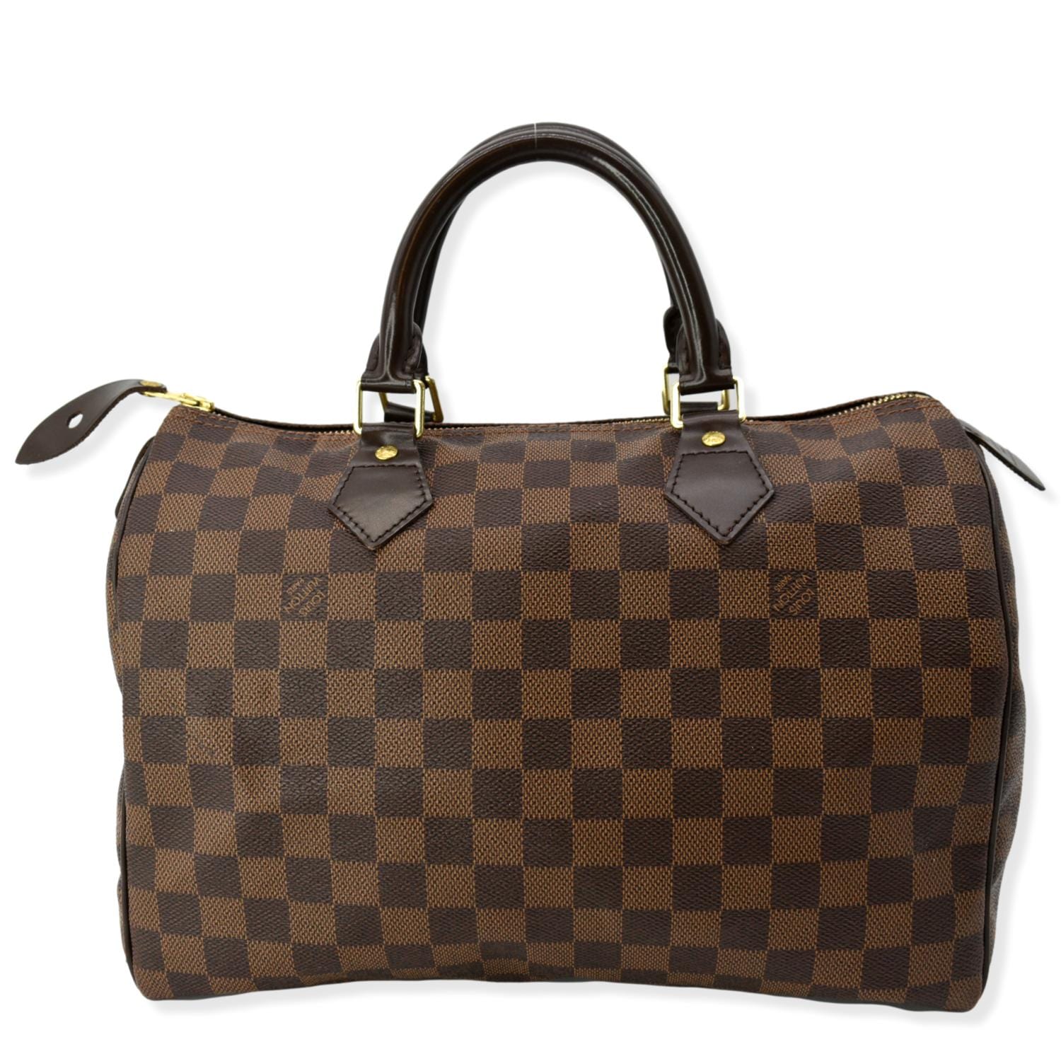 Authentic Louis Vuitton Damier Ebene Speedy 30 Handbag