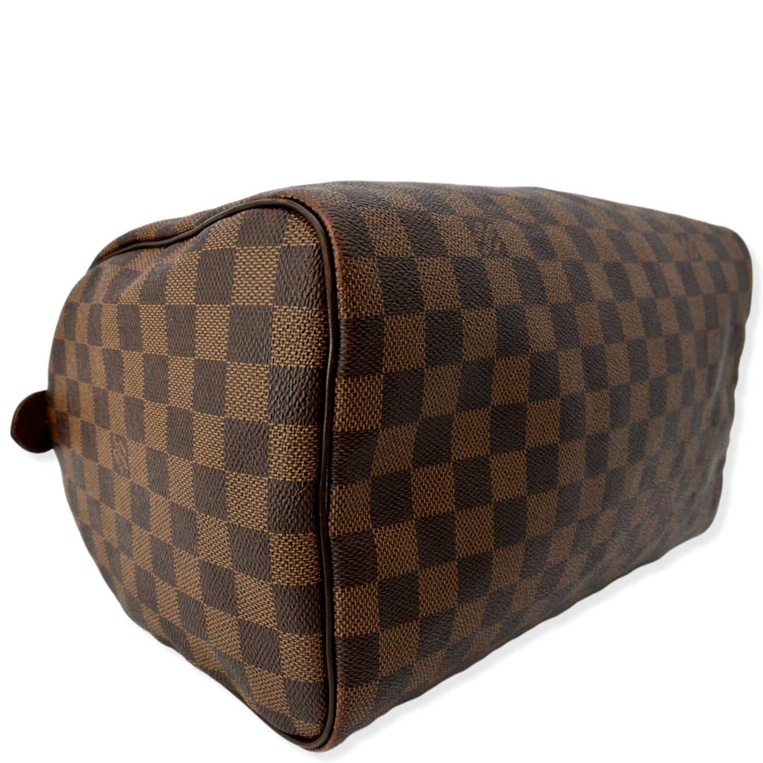 $1300 Louis Vuitton Damier Ebene Checker Speedy 30 Tote Bag Purse -  Lust4Labels