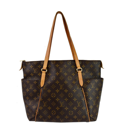LOUIS VUITTON Totally MM Monogram Canvas Shoulder Bag Brown