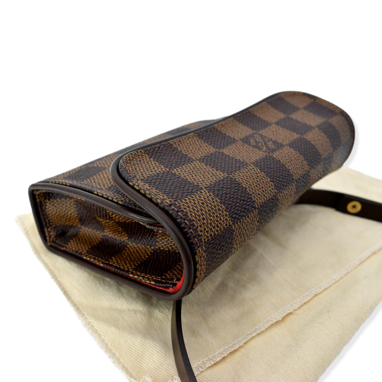 Brown Louis Vuitton Damier Ebene Florentine Pochette Belt Bag, RvceShops  Revival