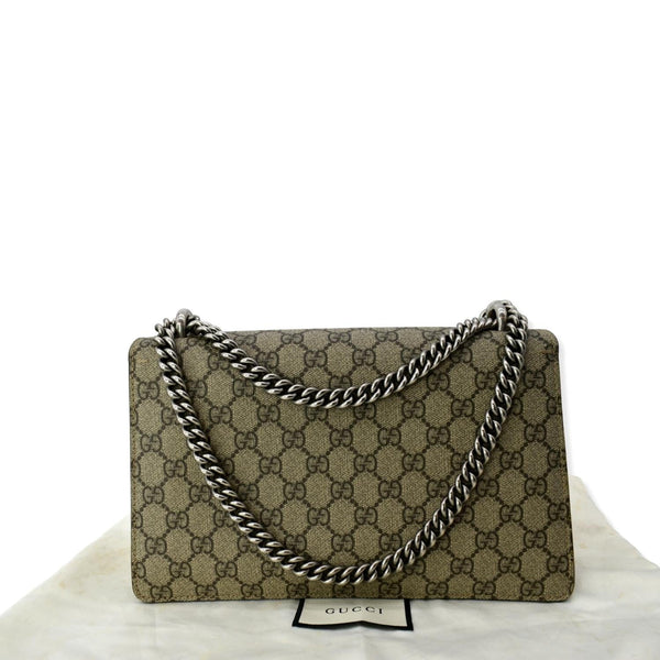 GUCCI Dionysus Small GG Supreme Canvas Shoulder Bag Beige 400249