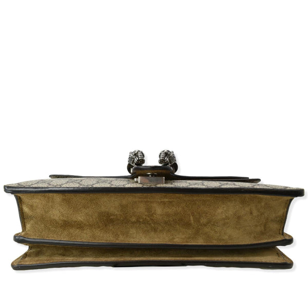 GUCCI Dionysus Small GG Supreme Canvas Shoulder Bag Beige 400249