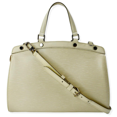 LOUIS VUITTON Brea MM Epi Leather Satchel Shoulder Bag Ivory