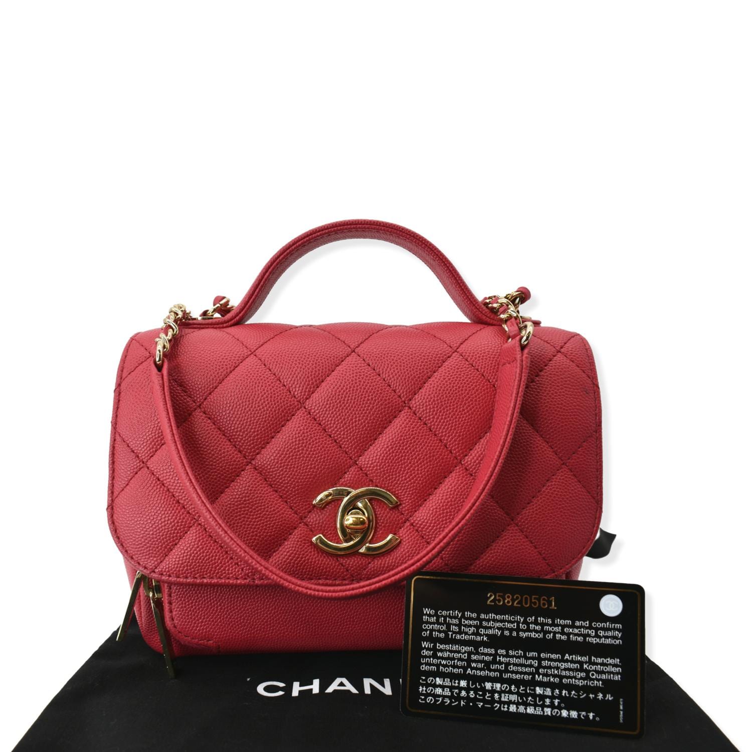 oro CHANEL Business Affinity Small Caviar Quilted Shoulder Bag Red - oro Chanel  Pre-Owned small Boy shoulder bag Neutrals - Hot D