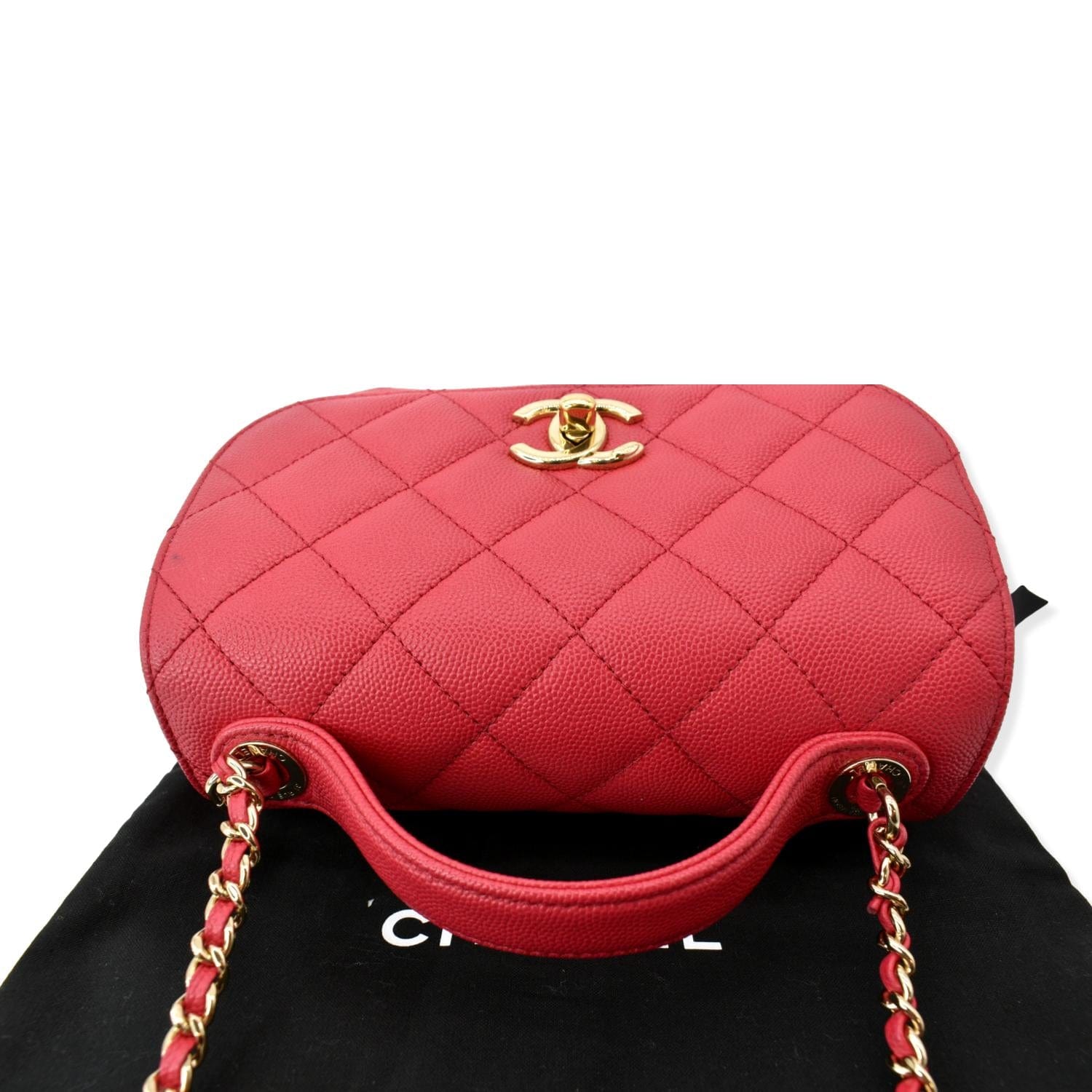 Chanel Red Caviar Quilted Small Business Affinity Shopping Bag, myGemma, CH
