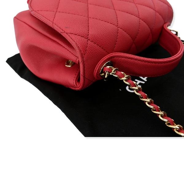 CHANEL Business Affinity Small Caviar Quilted Shoulder Bag Red - Hot Deals