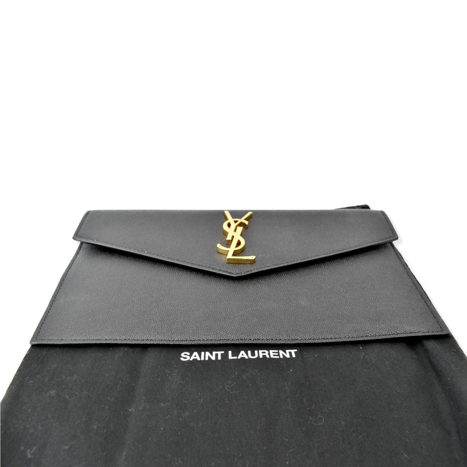 SAINT LAURENT Monogram Envelope Clutch Bag