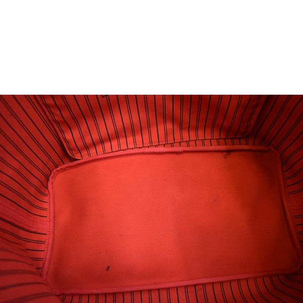 LOUIS VUITTON Neverfull GM Damier Ebene Tote Bag Brown