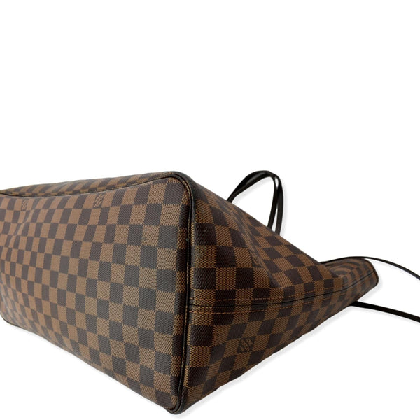LOUIS VUITTON Neverfull GM Damier Ebene Tote Bag Brown