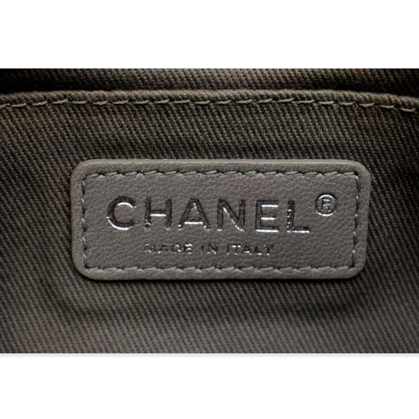 CHANEL Small Boy CC Chain Velvet Shoulder Bag Fuchsia