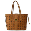 MCM Reversible Liz Medium Visetos Canvas Tote Bag Cognac