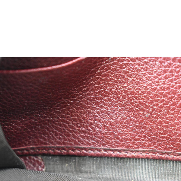 Gucci Zumi Zip Around Grainy Leather Wallet Bordeaux 570661