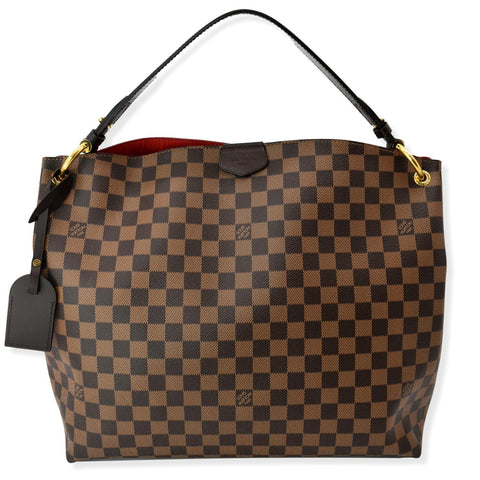 LOUIS VUITTON Graceful MM Damier Ebene Shoulder Bag Brown - Hot Deals