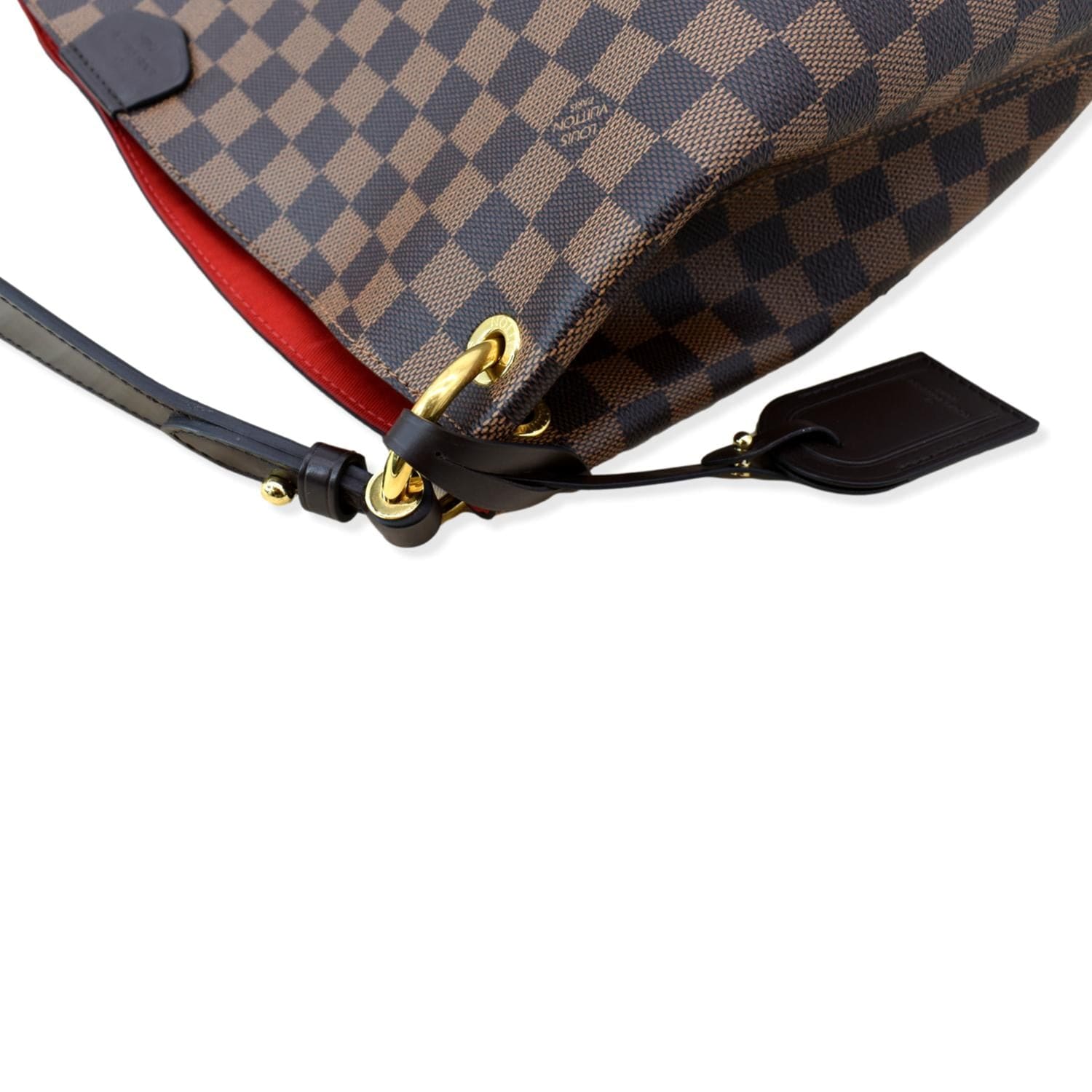Graceful cloth handbag Louis Vuitton Brown in Cloth - 27478210