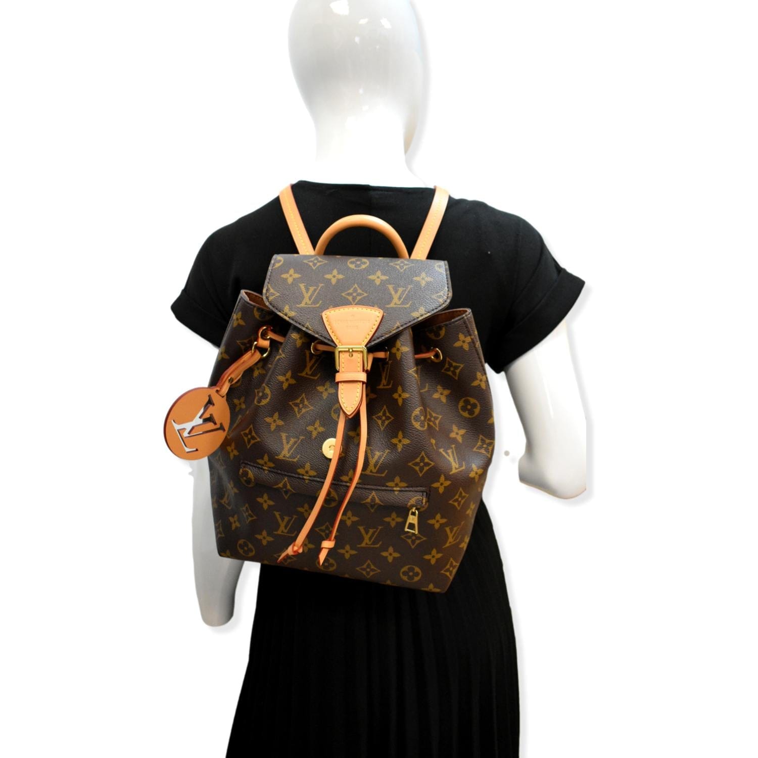 Louis Vuitton Montsouris PM Monogram Canvas Backpack Brown Louis Vuitton Montsouris PM Monogram Canvas Backpack Brown