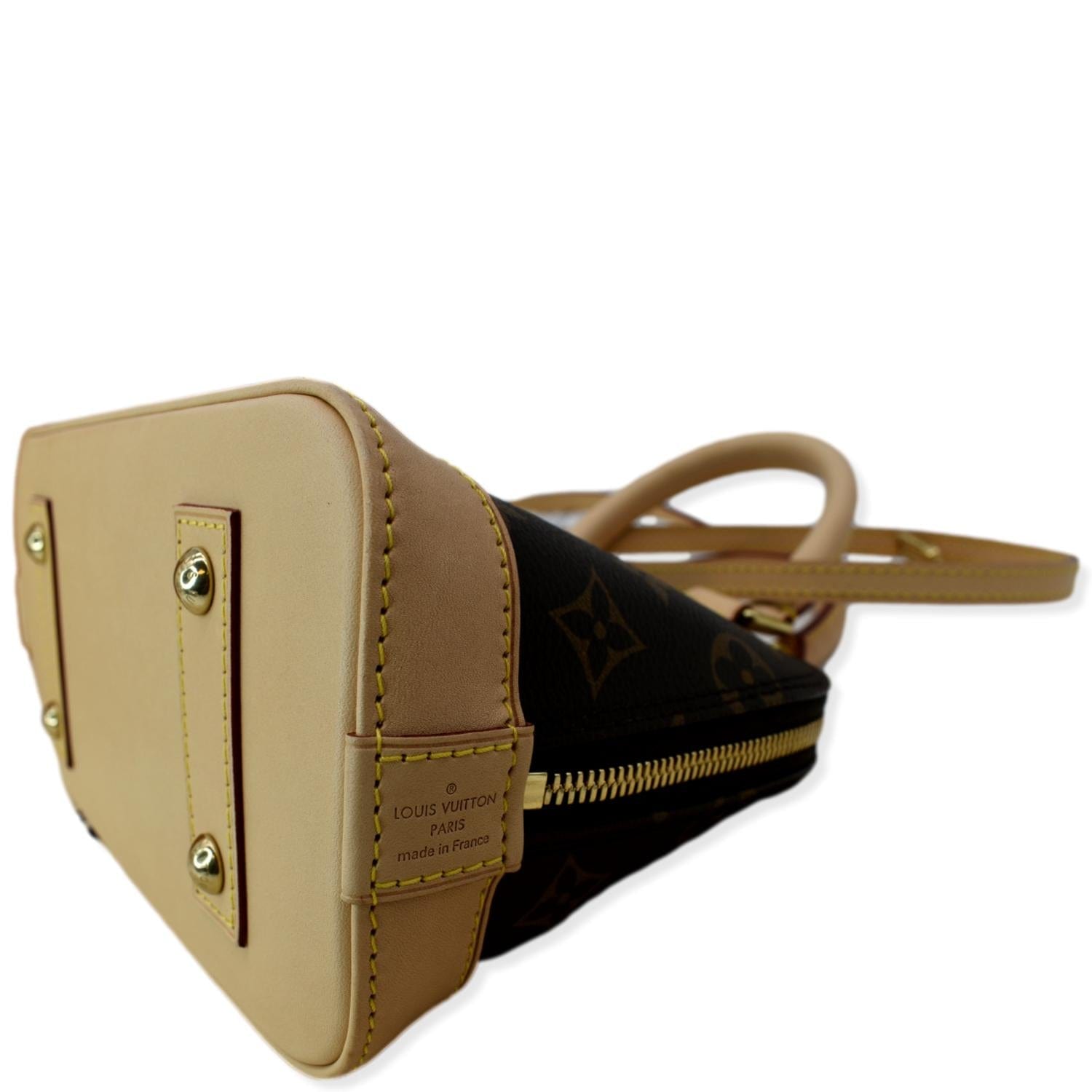 LOUIS VUITTON MONOGRAM ALMA Handbag Satchel Purse Bag #318 Rise-on