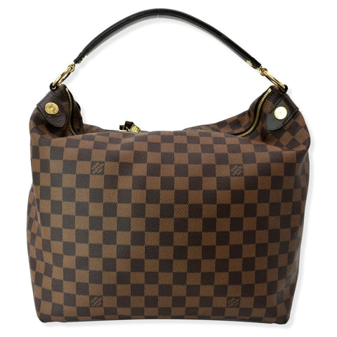 LOUIS VUITTON Duomo Hobo Damier Ebene Hobo Bag Brown