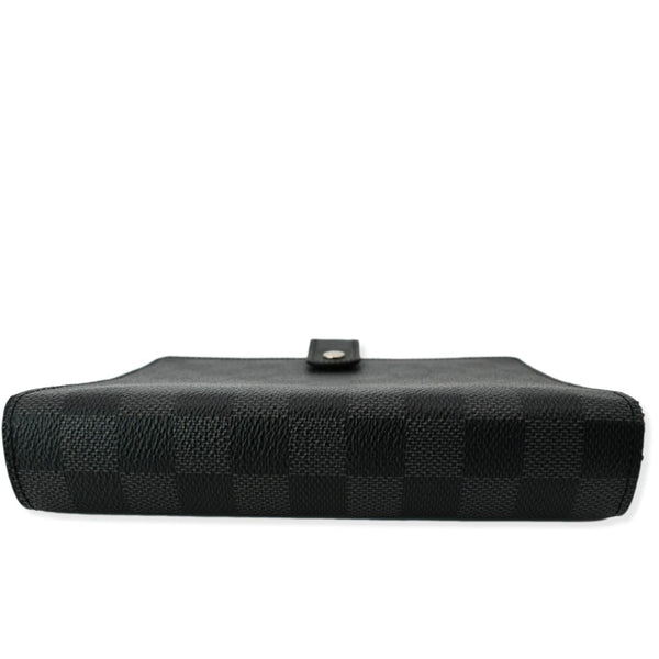 LOUIS VUITTON Damier Graphite Agenda MM Wallet Black