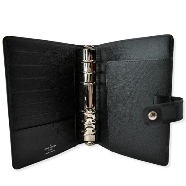 LOUIS VUITTON Damier Graphite Agenda MM Wallet Black