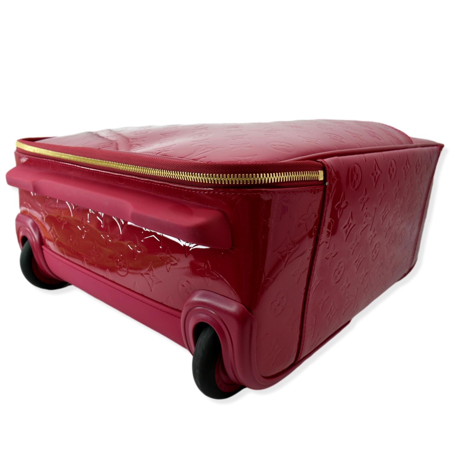 Authentic Louis Vuitton Pink Monogram Vernis Leather Pegase 45 Luggage
