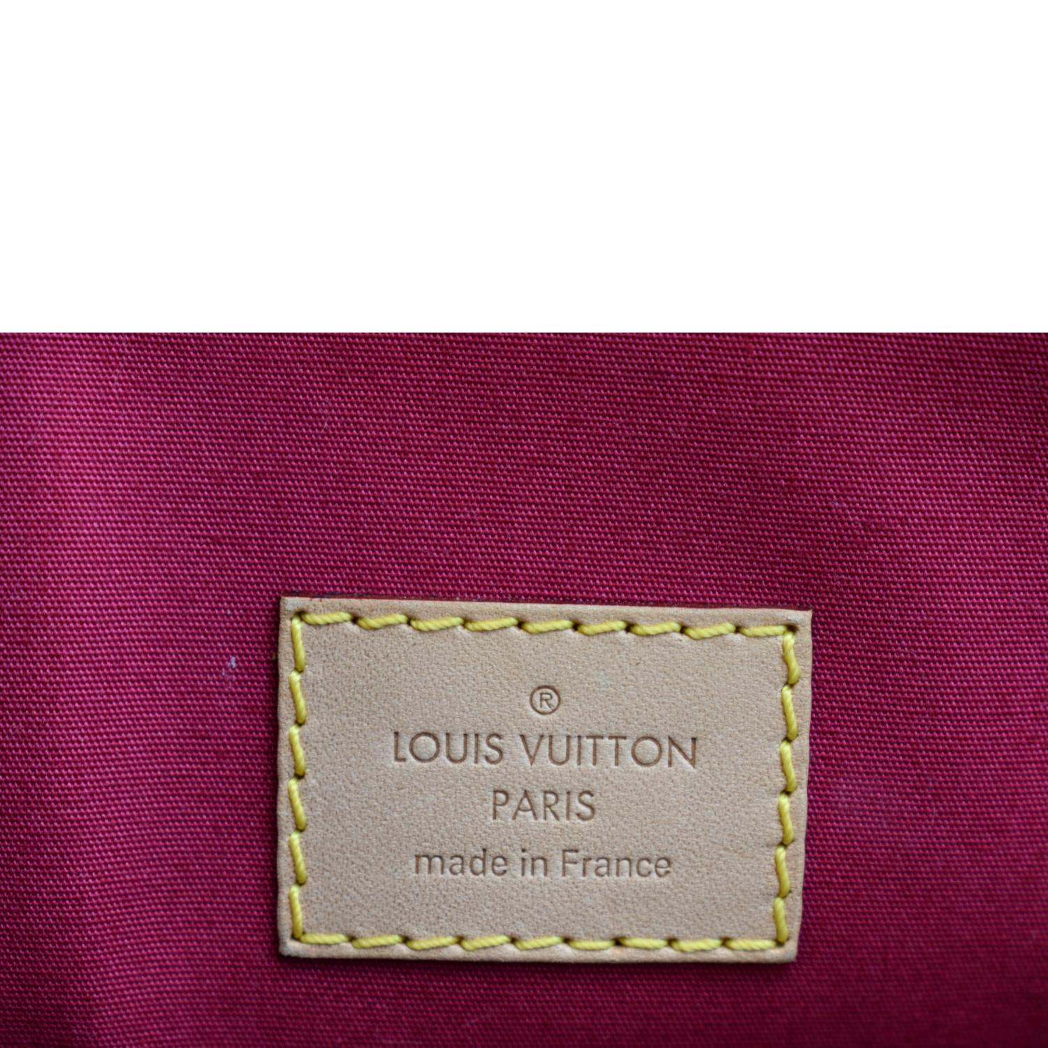 LOUIS VUITTON #39066 Alma Pink Monogram Vernis Satchel Bag – ALL