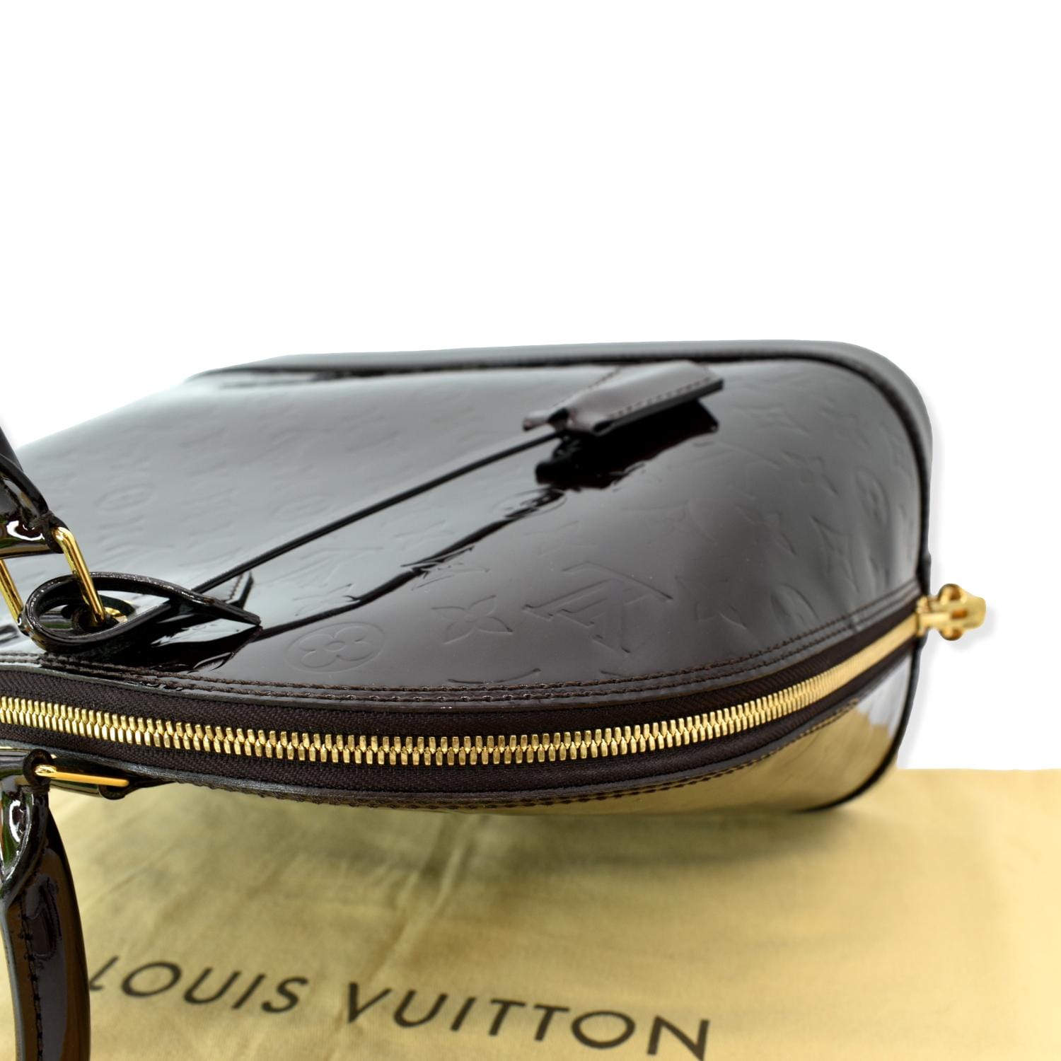 Louis Vuitton Purple Vernis Alma GM Leather Patent leather ref.977265 -  Joli Closet