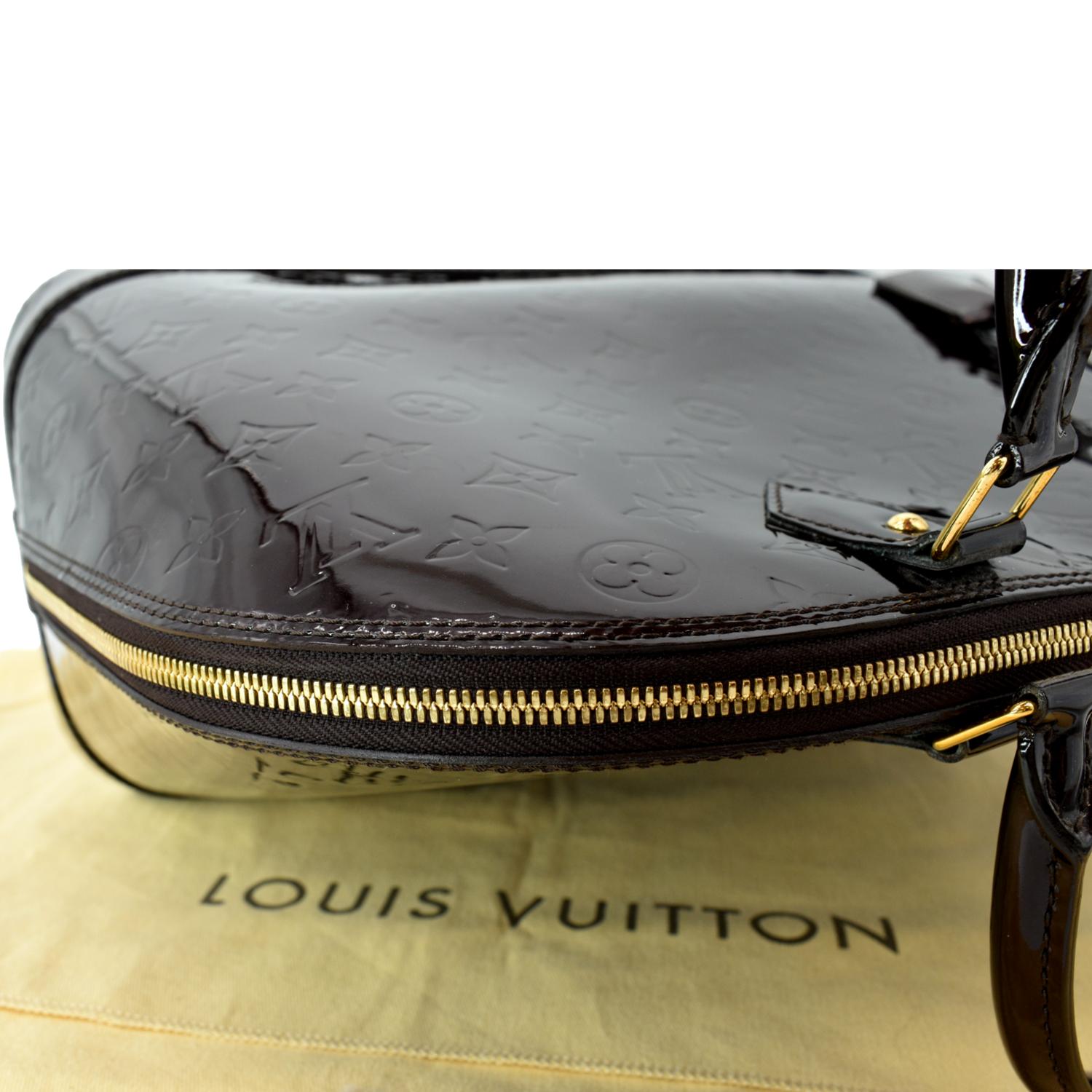 Louis Vuitton Louis Vuitton Alma PM Burgundy Vernis Monogram Leather