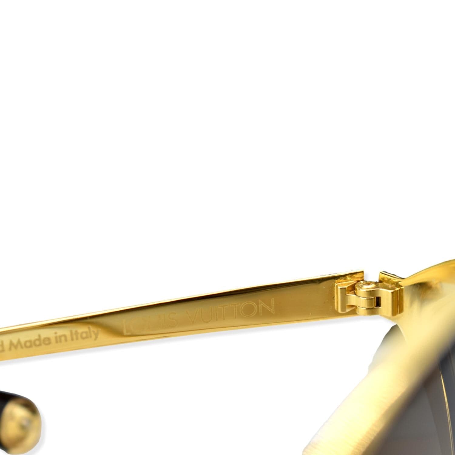 Louis Vuitton Womens Gold Frame Sunglasses