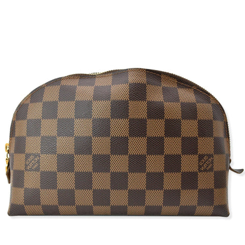 LOUIS VUITTON Damier Ebene Cosmetic Pouch Brown