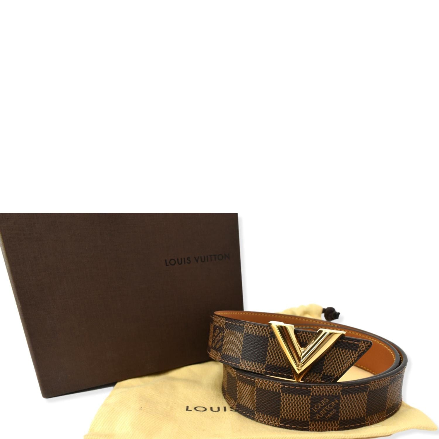 Louis Vuitton Damier Ebene Trunks & Bags Belt 90CM Louis Vuitton