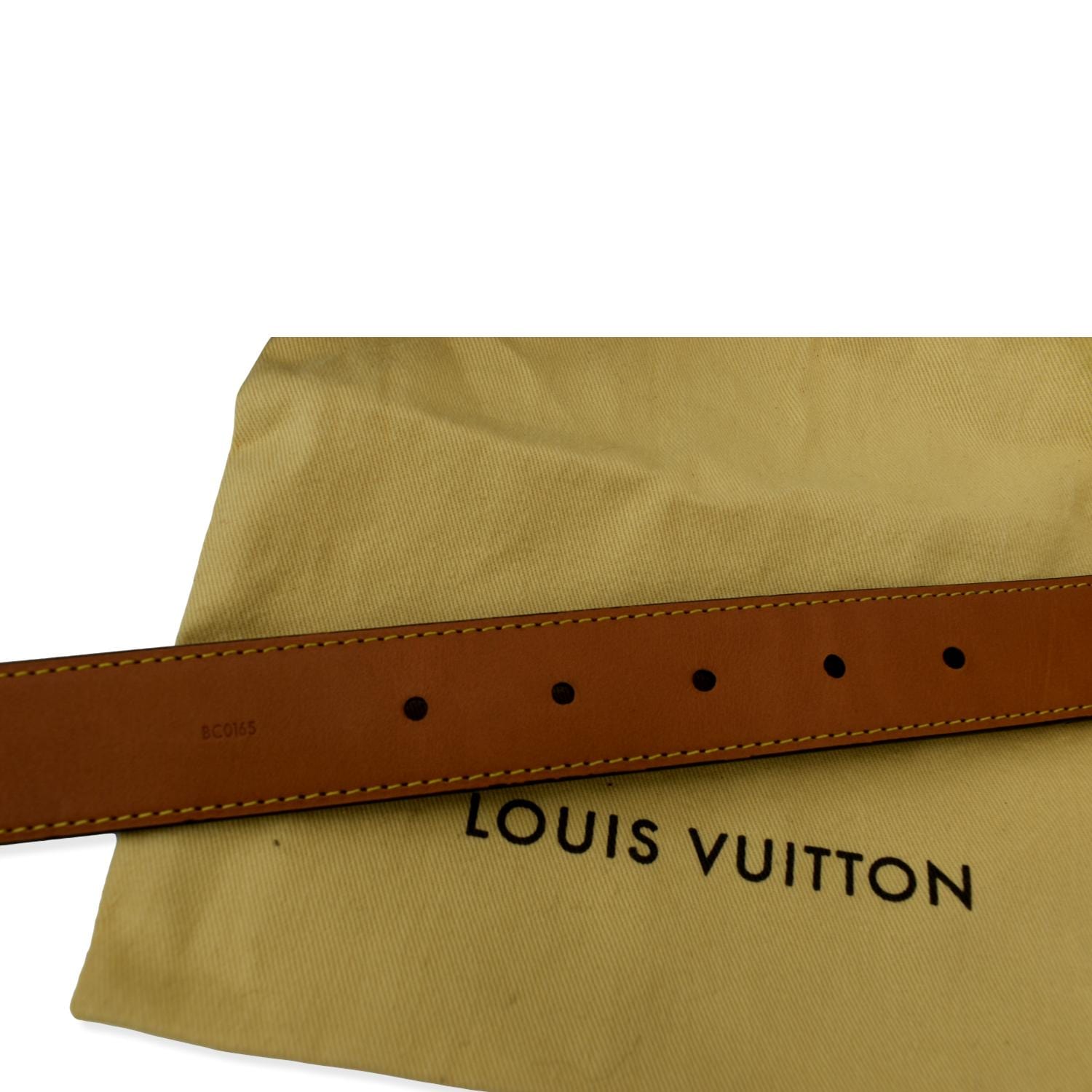 Louis Vuitton // Brown Damier Ebene Coated Canvas Belt – VSP Consignment