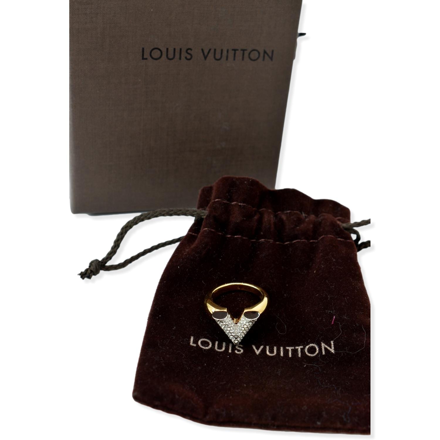 Louis Vuitton Bicolor V Essential Large Ring – The Closet