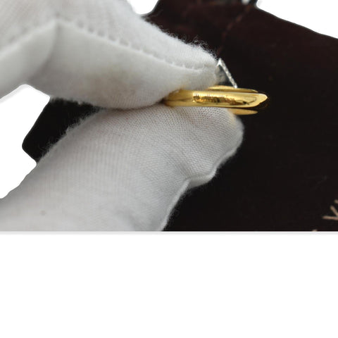 LOUIS VUITTON Crystal Essential V Strass Ring Silver/Gold