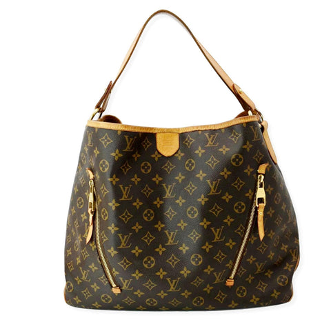 LOUIS VUITTON  Delightful GM Monogram Canvas Hobo Bag Brown