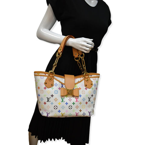 Louis Vuitton Annie GM Monogram Canvas Tote Bag White