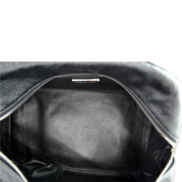 CHANEL CC Chain Around Leather Bowling Bag Black