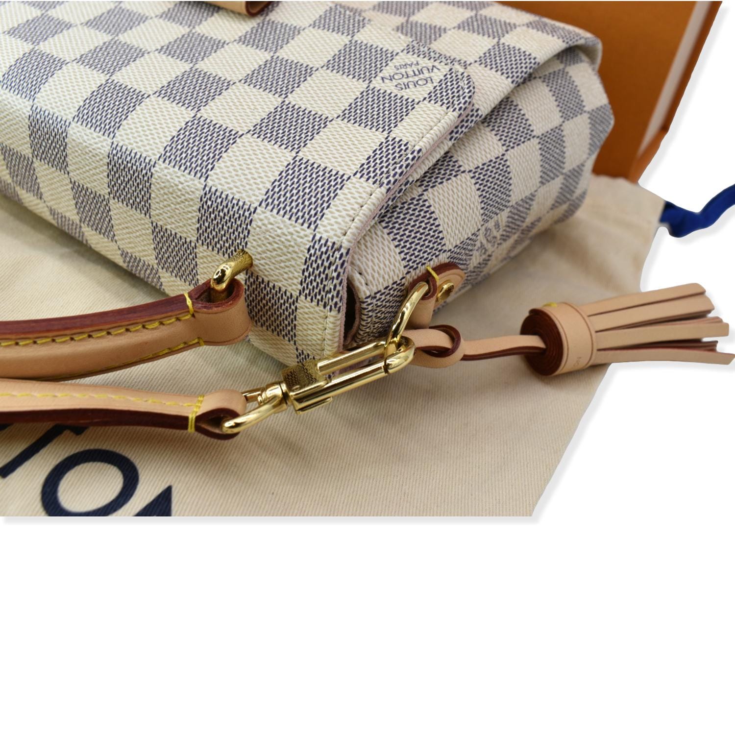 Louis Vuitton Damier Azur Canvas Croisette Crossbody Bag - ShopperBoard
