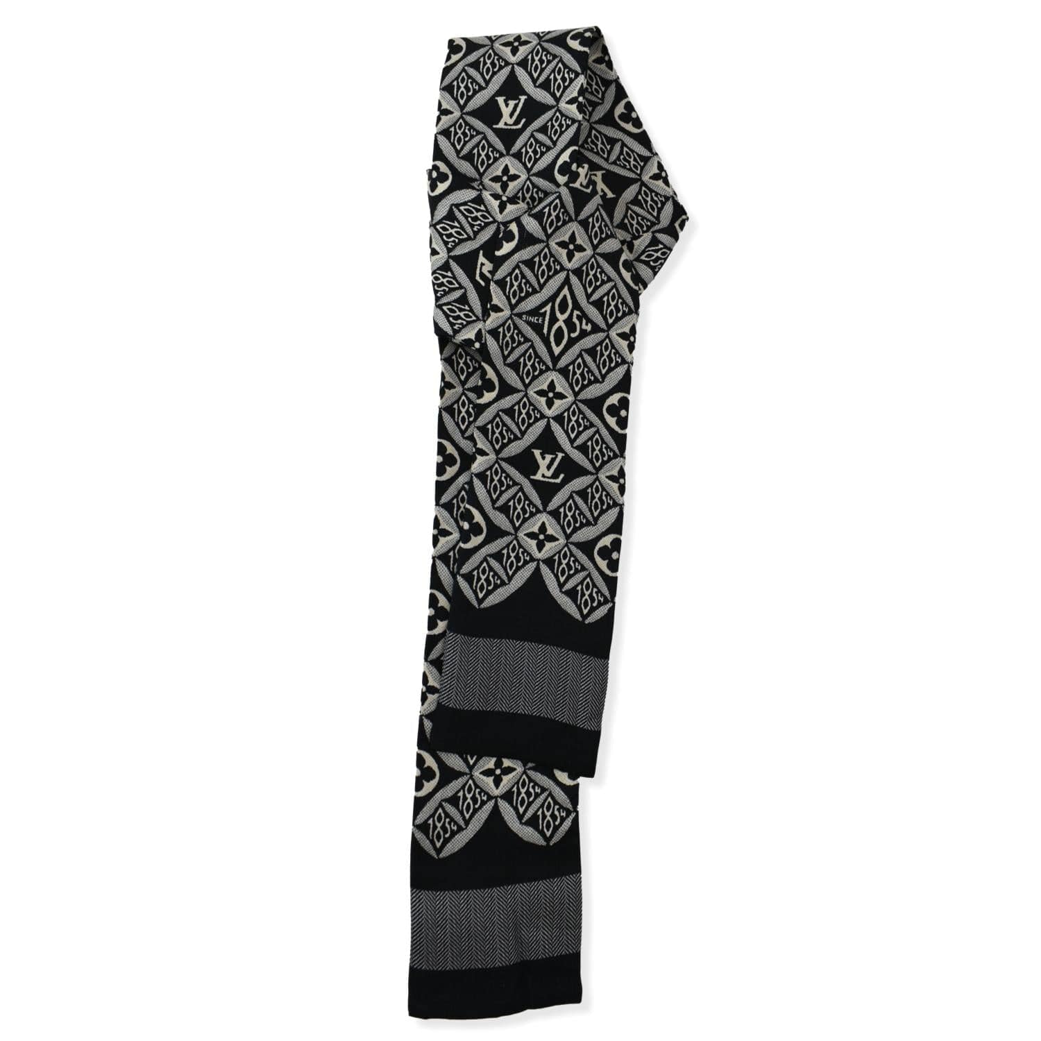 Louis Vuitton Bandeau Scarf 100% Silk A Paris Monogram M71479 Women S1420