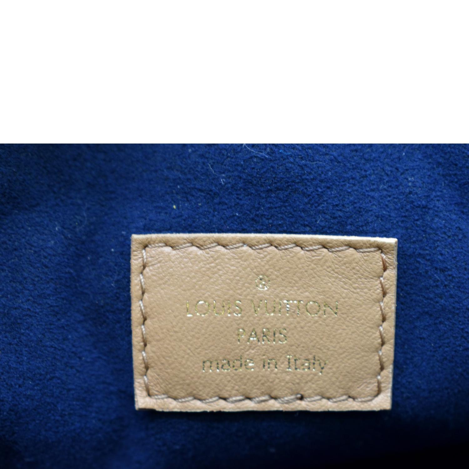 Louis Vuitton LV Unisex Coussin PM Camel Monogram-Embossed Puffy