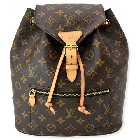 LOUIS VUITTON Montsouris NM Monogram Canvas Backpack Bag Brown