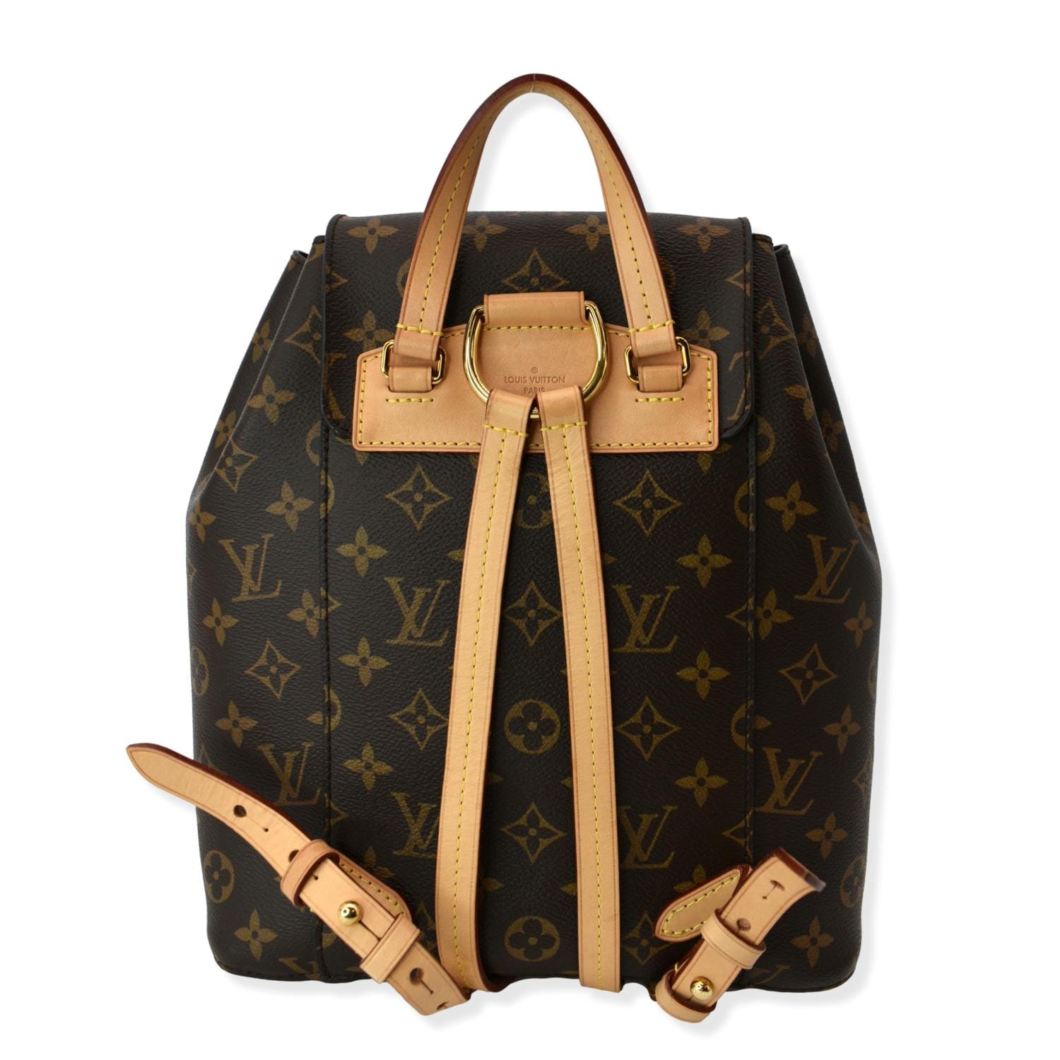 LOUIS VUITTON Montsouris NM Monogram Canvas Backpack Bag Brown