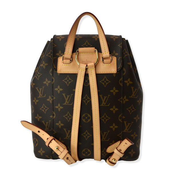 LOUIS VUITTON Montsouris NM Monogram Canvas Backpack Bag Brown