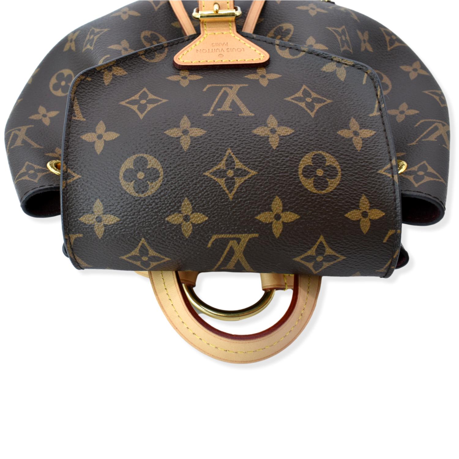 louis vuitton anklet backpack LOUIS VUITTON Montsouris NM Monogram Canvas Backpack Bag Brown