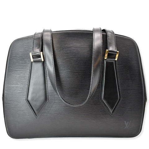 LOUIS VUITTON Voltaire Epi Leather Shoulder Bag Black