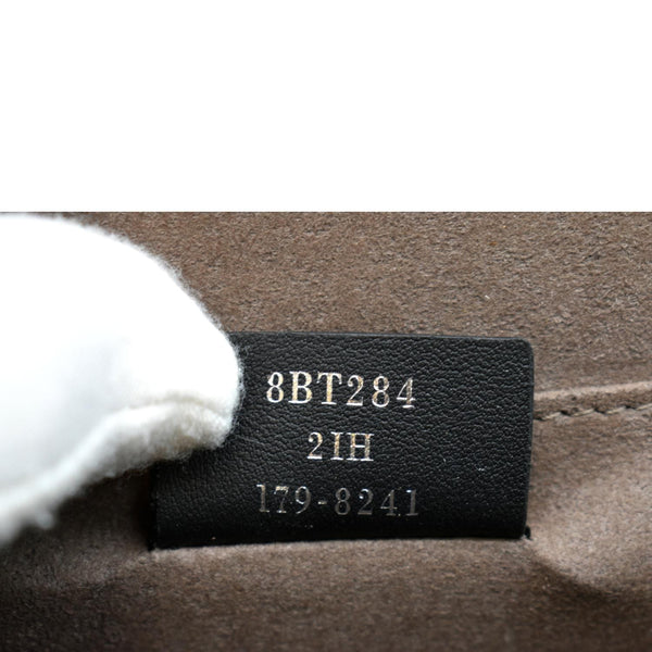 FENDI Kan I F Logo Python Leather Shoulder Bag Black