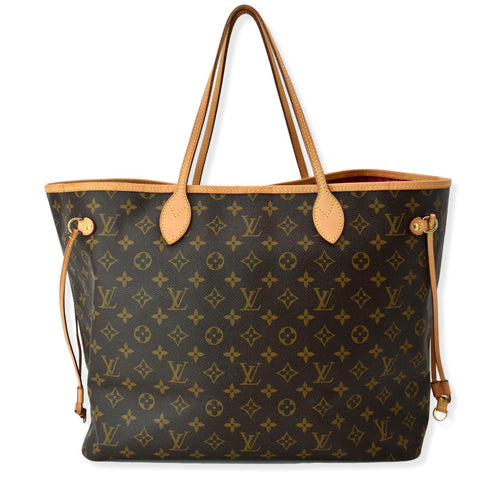 LOUIS VUITTON Neverfull GM Monogram Canvas Tote Bag Brown