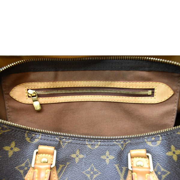 LOUIS VUITTON  Speedy 35 Monogram Canvas Satchel Bag Brown