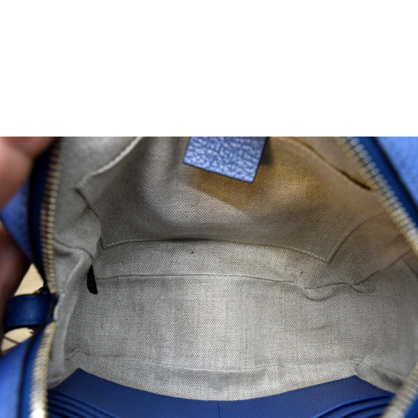GUCCI Bree GG Canvas Leather Crossbody Bag Beige 449413
