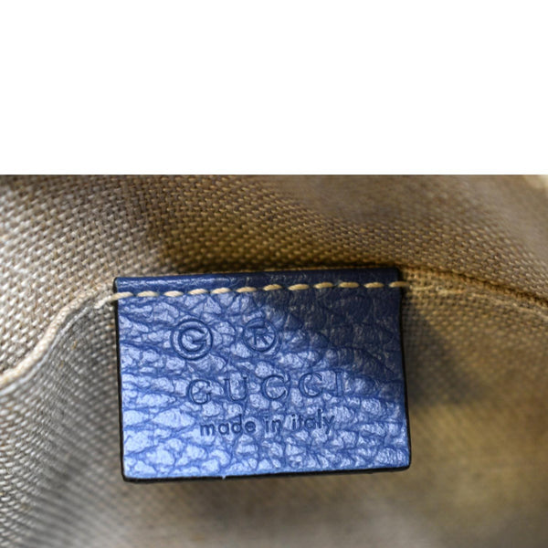 GUCCI Bree GG Canvas Leather Crossbody Bag Beige 449413